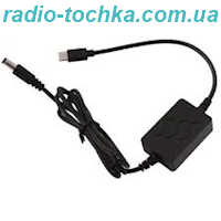 Шнур живлення шт.TYPE-C x шт.5.5x2.1м з вимикачем Black