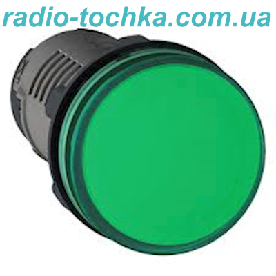 Сигнальна лампа LED iндикатор зелена 220V