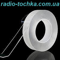 Скотч 2-x сторонній 10мм x 10м прозорий