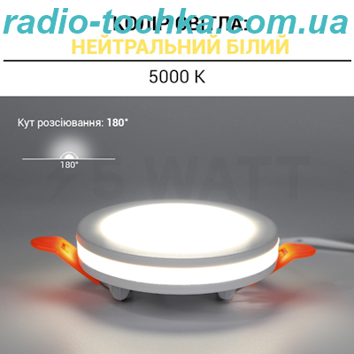 Світильник світлодіодний Biom CB-R9W-5 9Вт круглий 5000К
