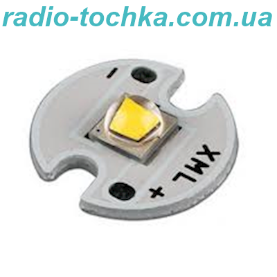 Світлодіод 1-3W білий Cree T-6 6500K XML2 на підкладці зірка 12мм