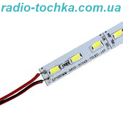 Свiтлодiодна лiнiйка 24V 5630-72 led W 24W 6500K, IP20 бiлий зi скотчем