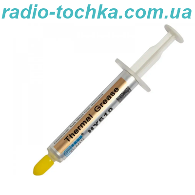 Термопаста Heatsink Compound HY610 (провід. < 3,2W/м*К) у шприці 1мл бронзова