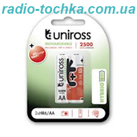 Uniross 2500mAh 1.2V AA акумулятор