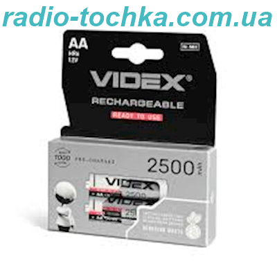Videx 2500mAh AA 1.2V акумулятор