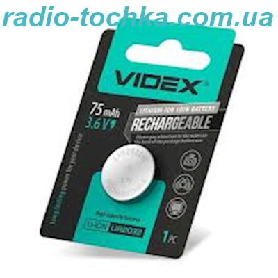 Videx LIR2032 3,6V 75mAh акумулятор