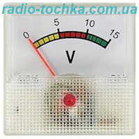 Вольтметр стрілочний шкала 0-15V DC