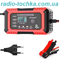 Зарядний пристрій 12V 8A для кислотних, гелевих, AGM та LiFePO4 акум.-в з відновленням і дисплеєм