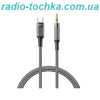 Аудіокабель XO NB-R279B Type-C to 3.5mm black