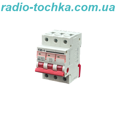 Автоматичний вимикач Right Hausen 3P C 63A HN-401038