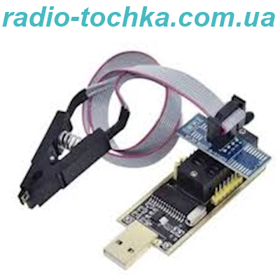 Багатофункціональний USB-програматор CH341A + кліпса для програмування SO-8 внутрішньоплатно