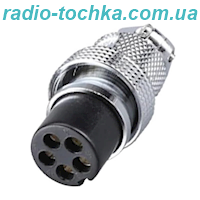 Гнездо гарнитурное MIC325 5pin на кабель диам.-20мм