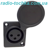 Гніздо на корпус XLR 3pin з кришкою