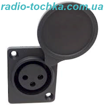 Гніздо на корпус XLR 3pin з кришкою