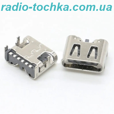 Гніздо USB Type-C 6pin кутове CN-56-01