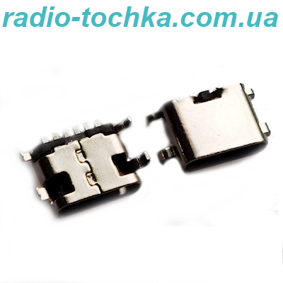 Гніздо USB Type-C 6pin t=1.2mm кутове C-20