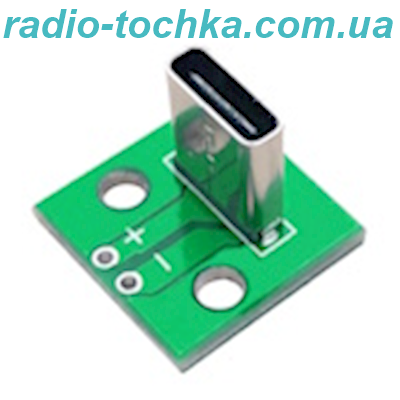 Гнiздо USB TYPE-C вертикальне на платі 6pin