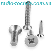 Гвинт нержавіючий М2х6мм з потайною головкою