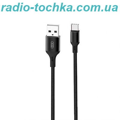Кабель USB XO NB143 Type-C 2.1A black