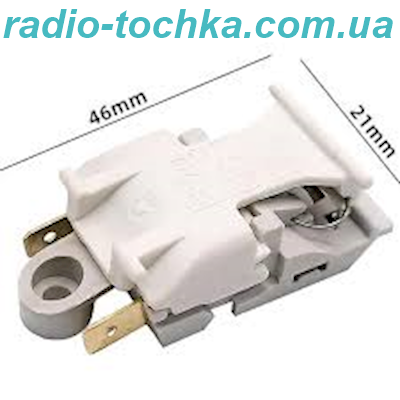 Кнопка (вимикач) для чайника JQIF 16A 250V біла термостат