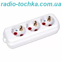 Колодка 3-и гнiзда iз з/к 16А HOROZ