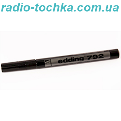 Маркер кислототривкий EDDING-792 black для малювання доріжок ПП