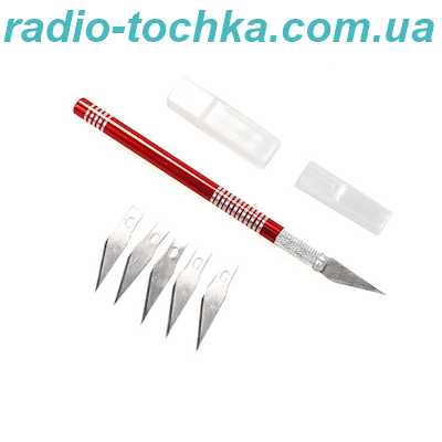 Ніж-скальпель TELIJIA TE-08 з набором лез 6 шт