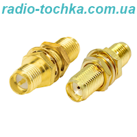 Перехідник гн.RPSMA/SMA-KKY RP-SMA (female) - гн.SMA (female) з гайкою