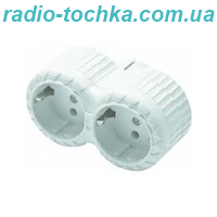 Подвійна розетка 16A IP44 Papatya FAR F45