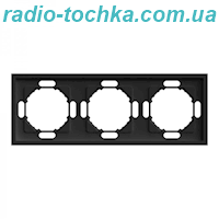 Рамка 3-місна Ardero EF103-B Soft чорна