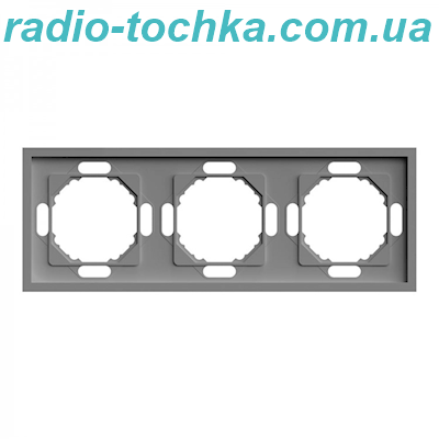 Рамка 3-місна Ardero EF103-G Soft сіра