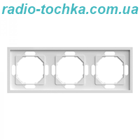 Рамка 3-місна Ardero EF103-W Soft біла
