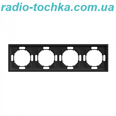 Рамка 4-місна Ardero EF104-B Soft чорна