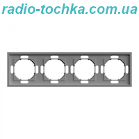 Рамка 4-місна Ardero EF104-G Soft сіра