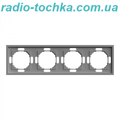 Рамка 4-місна Ardero EF104-G Soft сіра