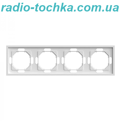 Рамка 4-місна Ardero EF104-W Soft біла