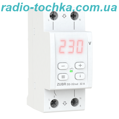 Реле напряжения ZUBR D2-32 red