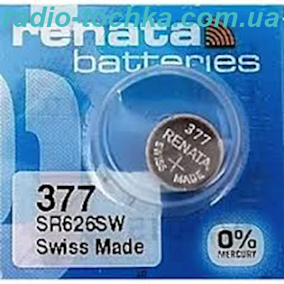 Renata AG4 = LR626 = 377A 1.5V