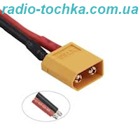 Розєм XT60  (Female, тато) з силіконовим проводом 14AWG (10см)