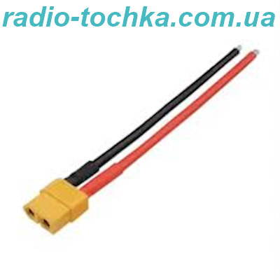 Розєм XT60 гніздо с силіконовим проводом 14AWG (10см)