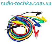 Шнур шт.банан - крокодил 1м