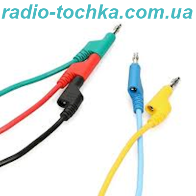 Шнур шт.банан - шт.банан 1м