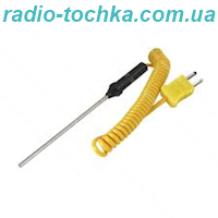 Термопара К-типу (-50 °C 1200 °C) довжиною 1.5 м з сталевим щупом довжиною 80мм