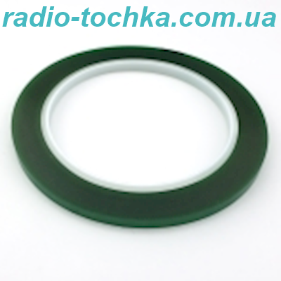 Термоскотч Kapton GREEN стрічка каптонова поліімідна ЗЕЛЕНА 5мм х 66м