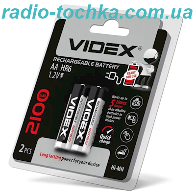 VIDEX 2100mAh 1.2V AA акумулятор