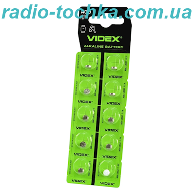 Videx AG0 = SR521 = 527 = 379 1.55V батарейка