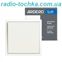 Вимикач 1-клавішний Ardero EV111V-W Soft 10А білий