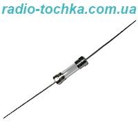 Запобіжник скляний 15A 250V (5x20) з виведеннями