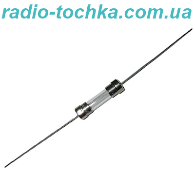 Запобіжник скляний 15A 250V (5x20) з виведеннями